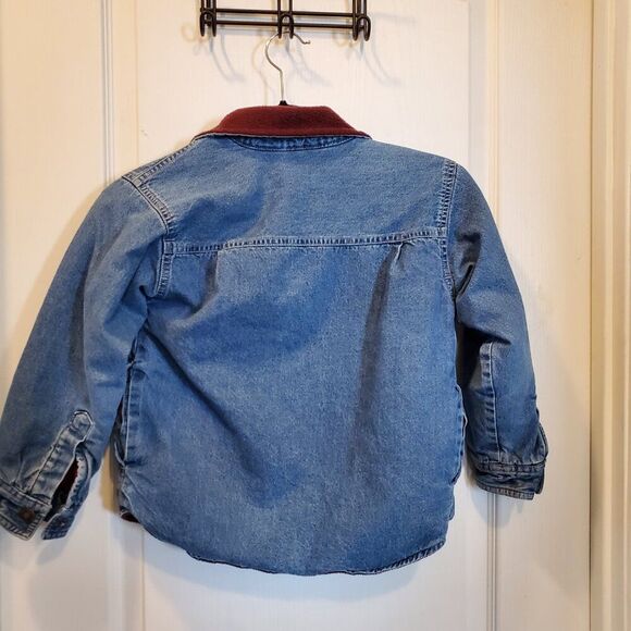 Boys 6/7 Denim & Fleece Shacket - Cozy & Warm - Picture 4 of 4